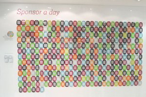 Royal Marsden Sponsor a Day WALL